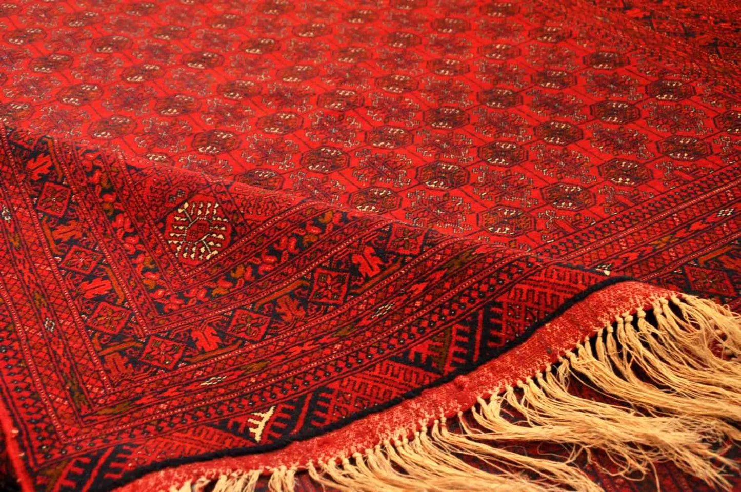 Scarlet Turkmen Woven Rug