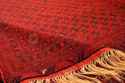 Scarlet Turkmen Woven Rug