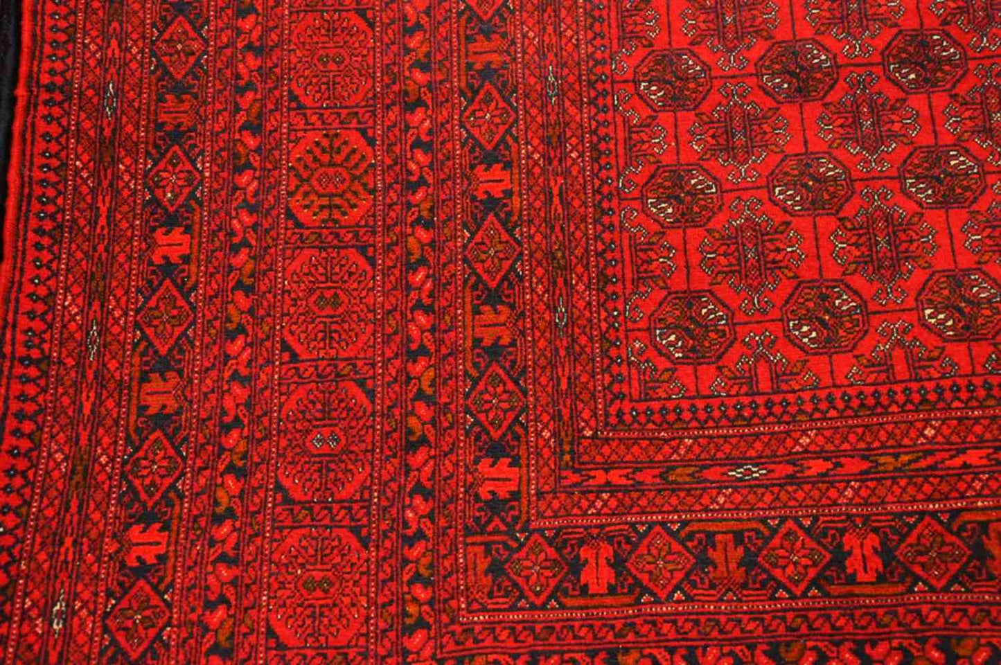 Scarlet Turkmen Woven Rug