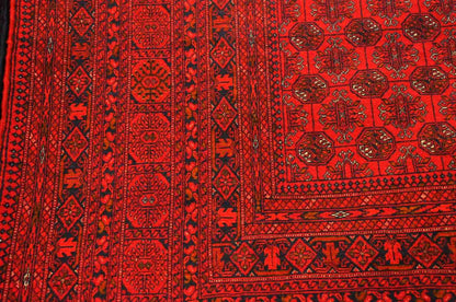 Scarlet Turkmen Woven Rug