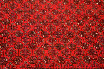 Scarlet Turkmen Woven Rug