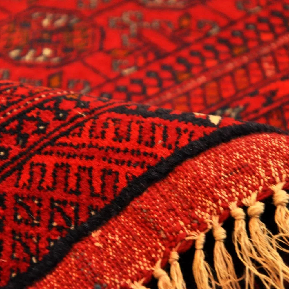 Scarlet Turkmen Woven Rug