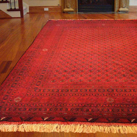 Scarlet Turkmen Woven Rug