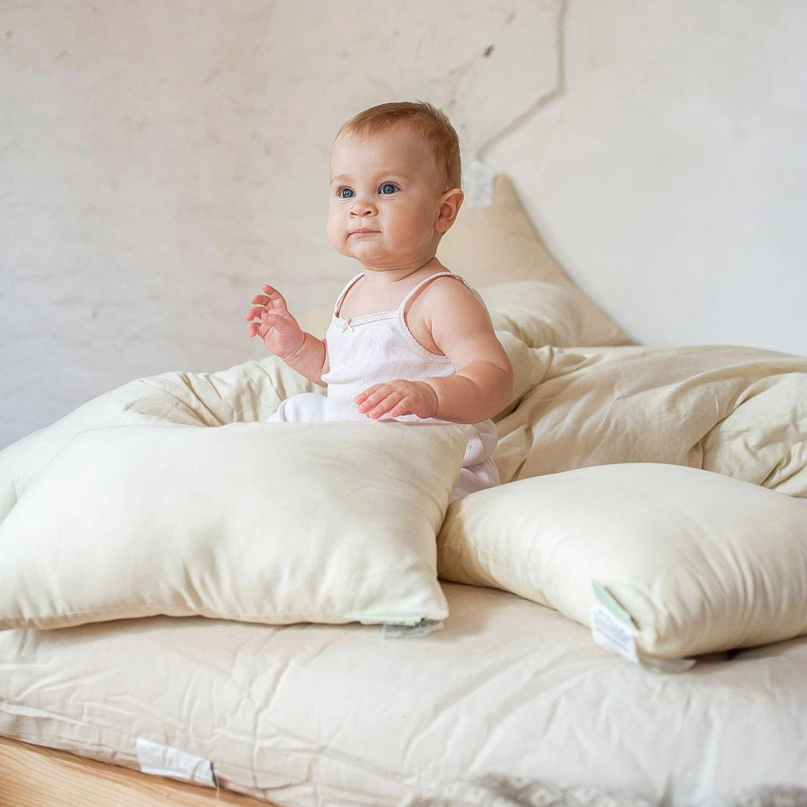 Wool Topper in Organic Cotton Case