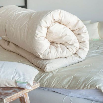 Wool Topper in Organic Cotton Case